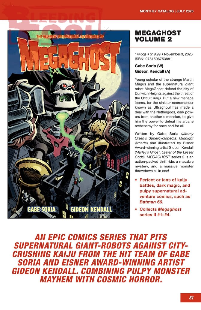 Dark Horse Comics October 2026 Full Solicits And Solicitations