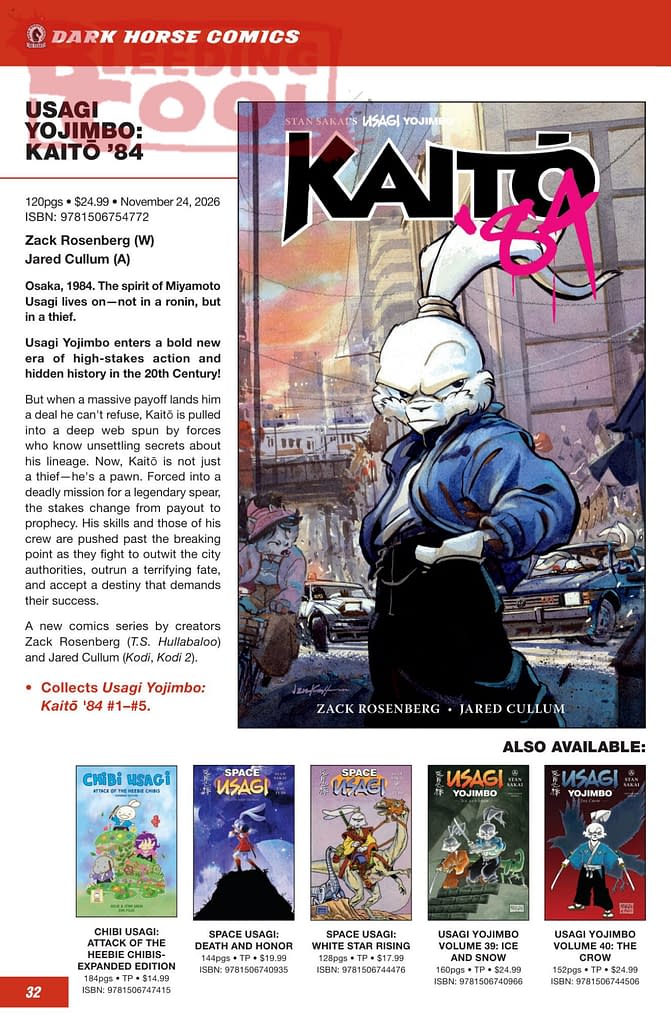Dark Horse Comics October 2026 Full Solicits And Solicitations