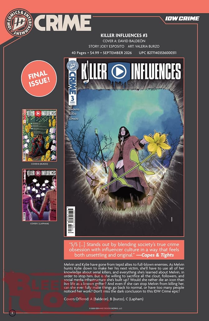 Exclusive: IDW' Publishing September 2026 Official Full Solicits