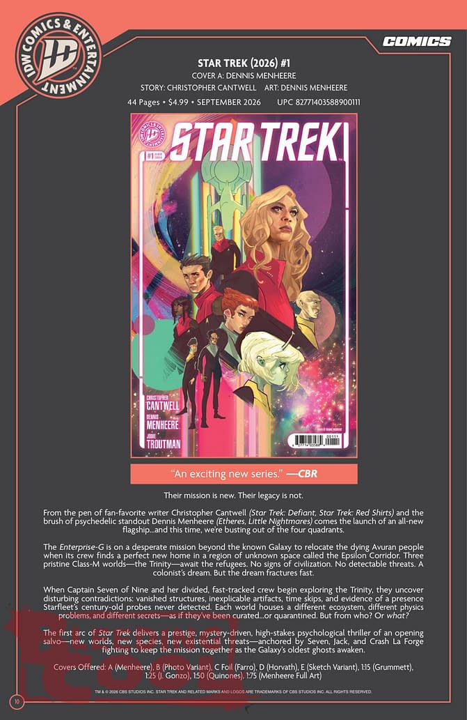 Exclusive: IDW' Publishing September 2026 Official Full Solicits
