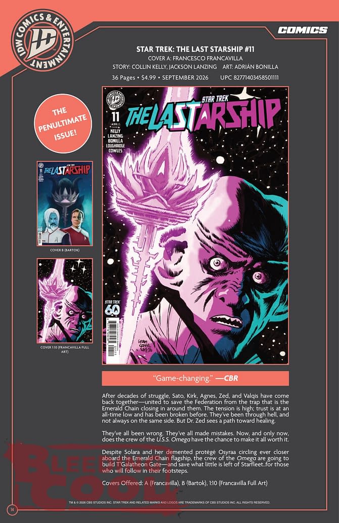 Exclusive: IDW' Publishing September 2026 Official Full Solicits