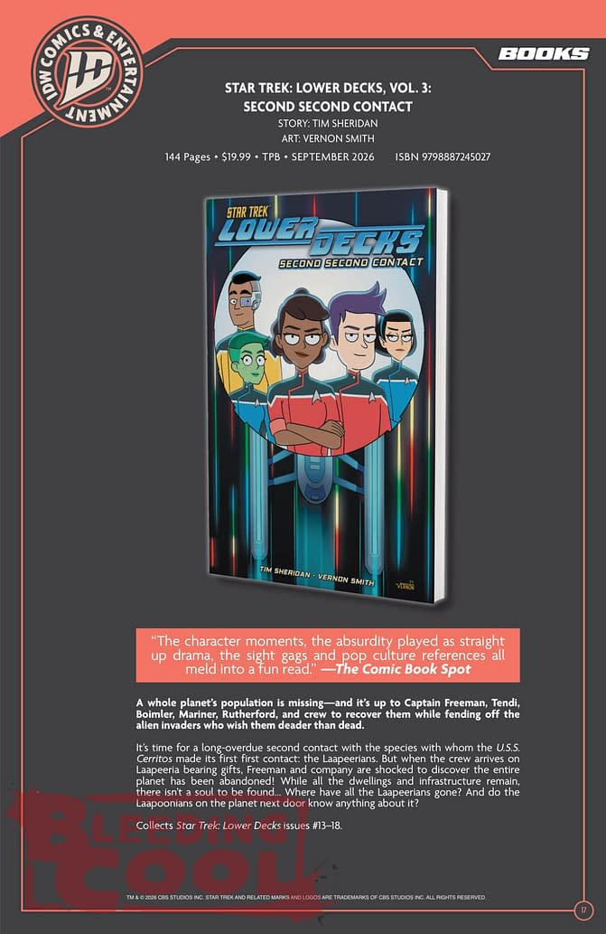 Exclusive: IDW' Publishing September 2026 Official Full Solicits