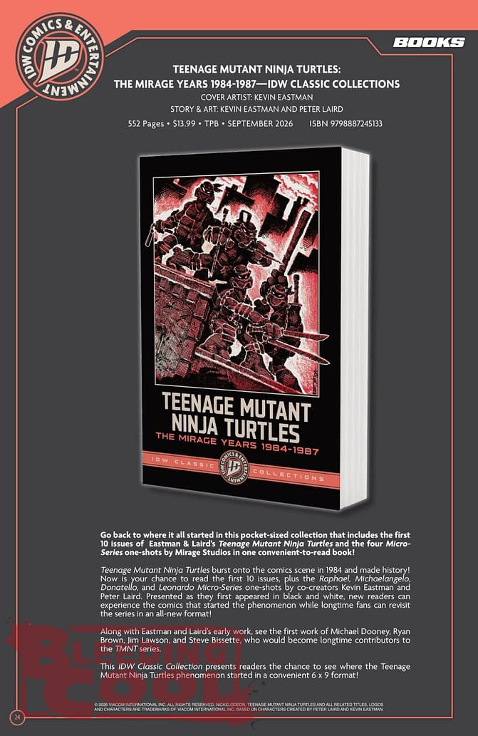 Exclusive: IDW' Publishing September 2026 Official Full Solicits
