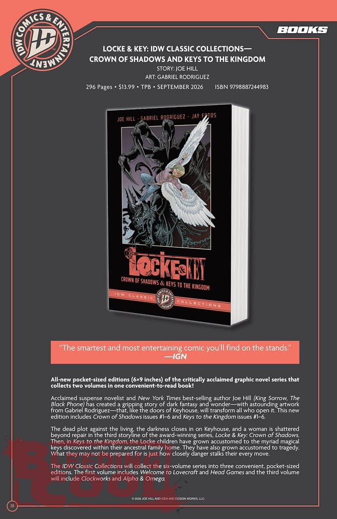 Exclusive: IDW' Publishing September 2026 Official Full Solicits