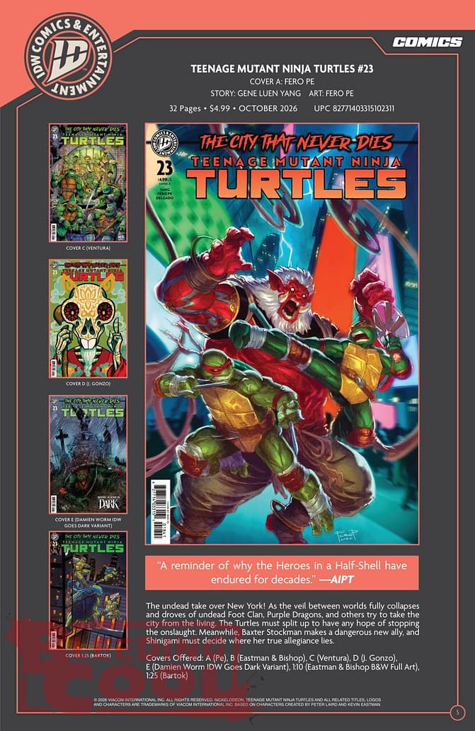 Exclusive: IDW October 2026 Official Full Solicits - It's Sonic Time!