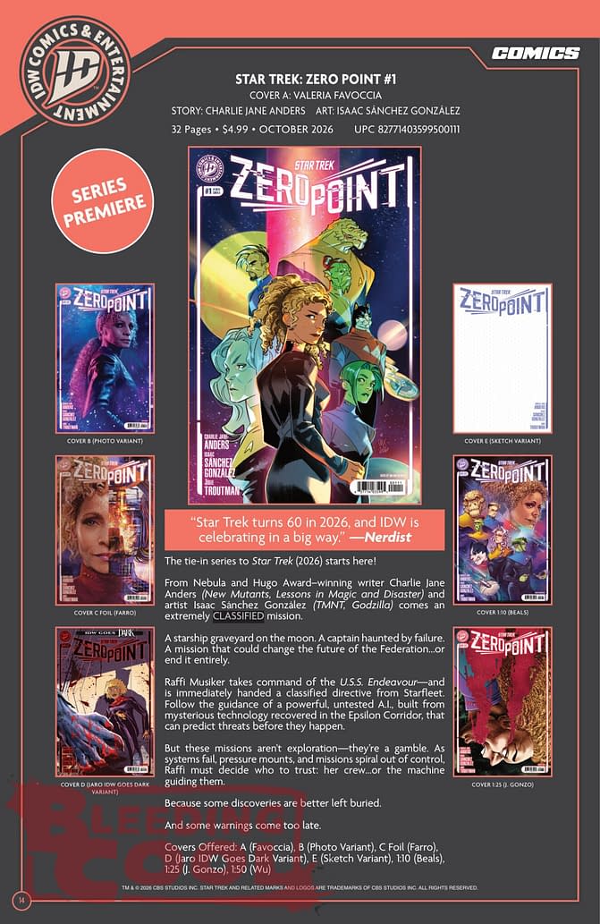 Exclusive: IDW October 2026 Official Full Solicits - It's Sonic Time!