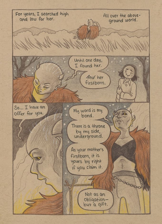 "Beautiful & Eerie Sapphic Fairytale", The Goblin Thone by Mel Gillman