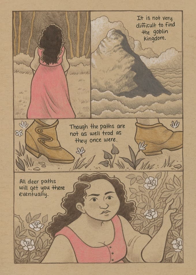 "Beautiful & Eerie Sapphic Fairytale", The Goblin Thone by Mel Gillman
