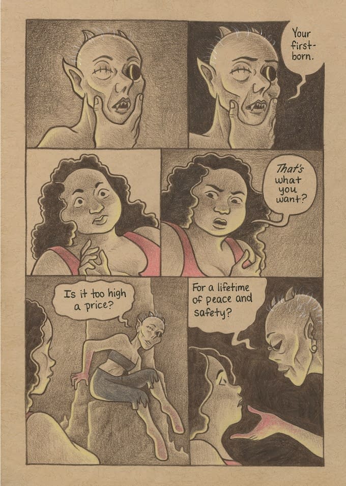 "Beautiful & Eerie Sapphic Fairytale", The Goblin Thone by Mel Gillman
