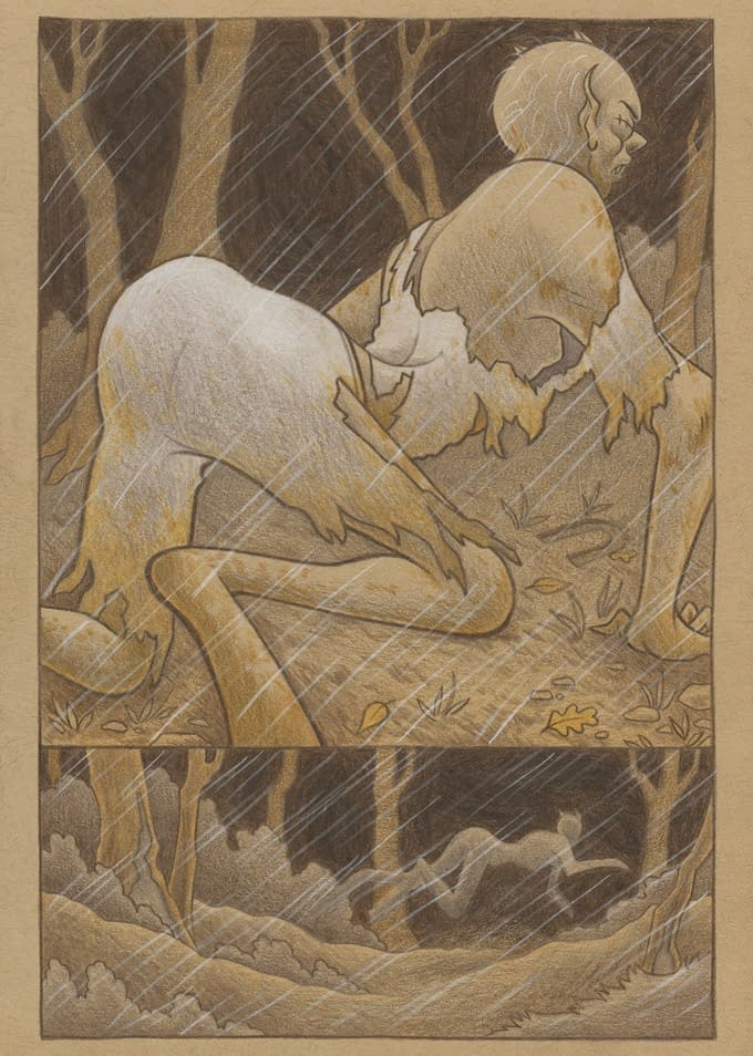 "Beautiful & Eerie Sapphic Fairytale", The Goblin Thone by Mel Gillman