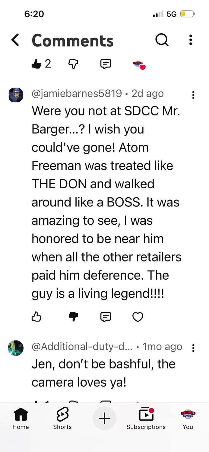 Fanboy Rampage: Dennis Barger Vs Atom! Freeman