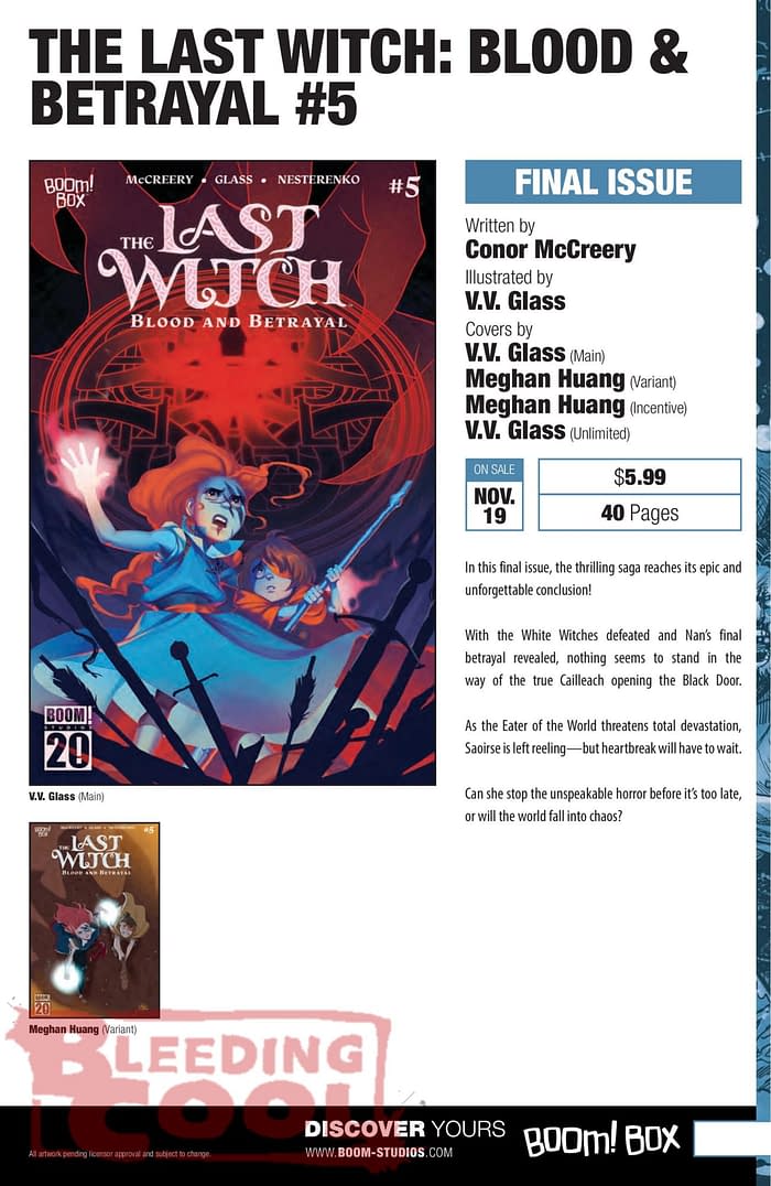 Boom Studios November 2025 Full Solicits