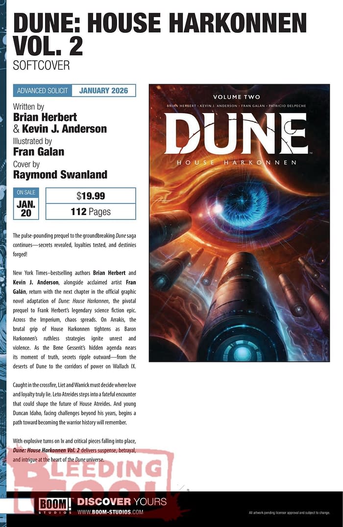Boom Studios November 2025 Full Solicits