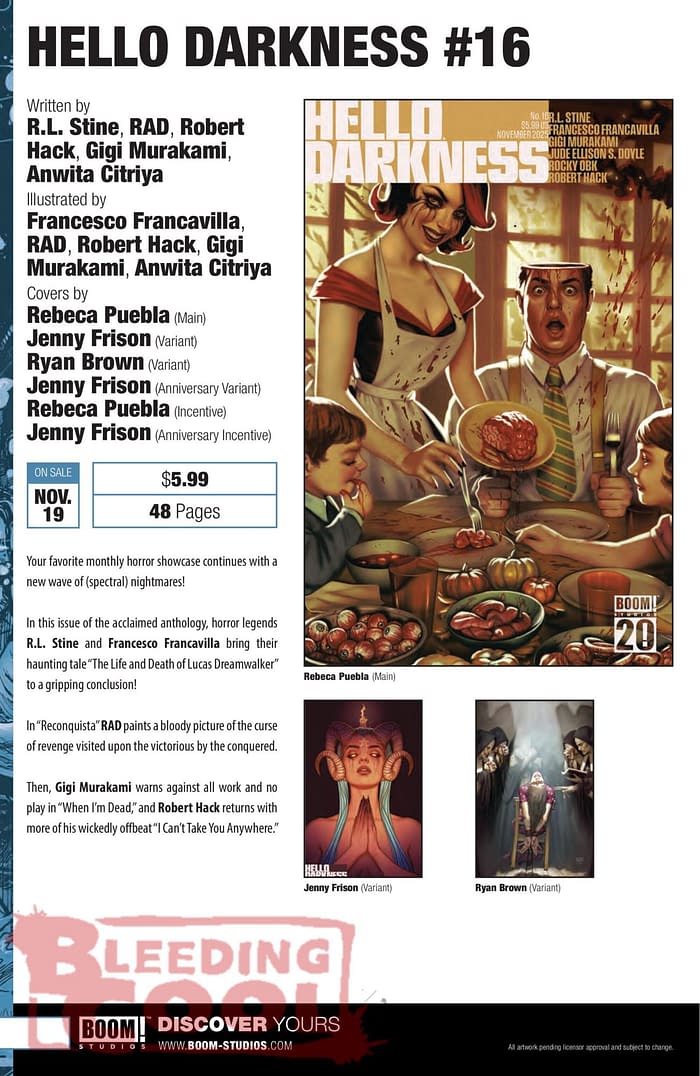 Boom Studios November 2025 Full Solicits
