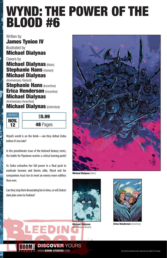 Boom Studios November 2025 Full Solicits