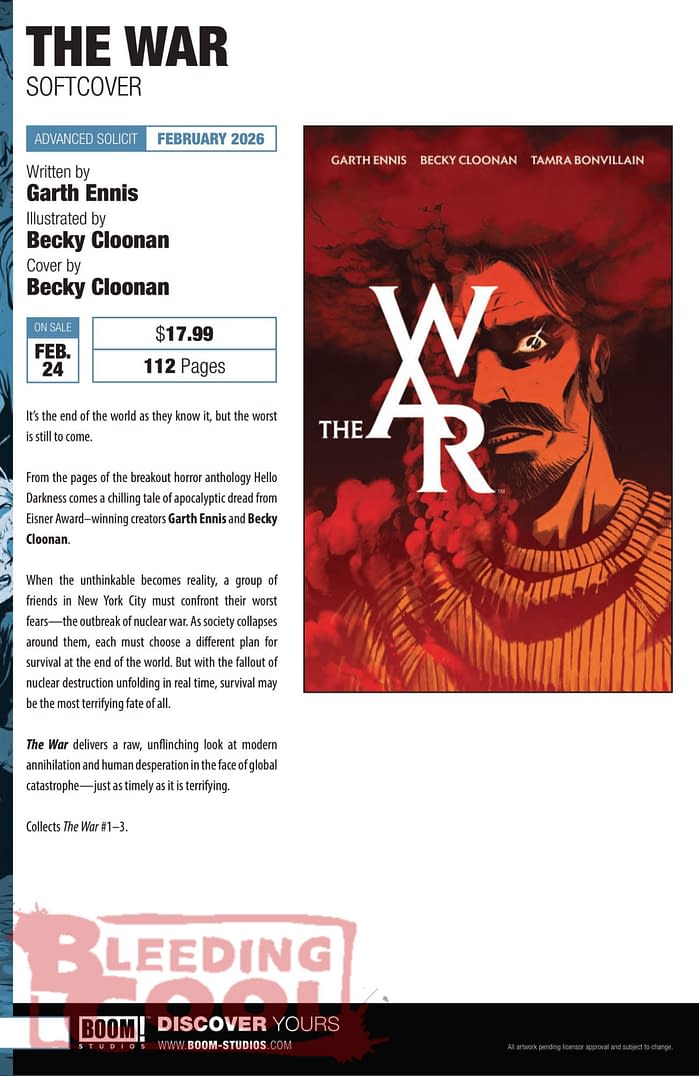 Boom Studios December 2025 Solicits