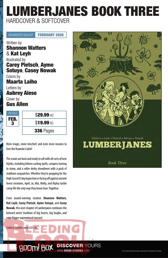 Boom Studios December 2025 Solicits