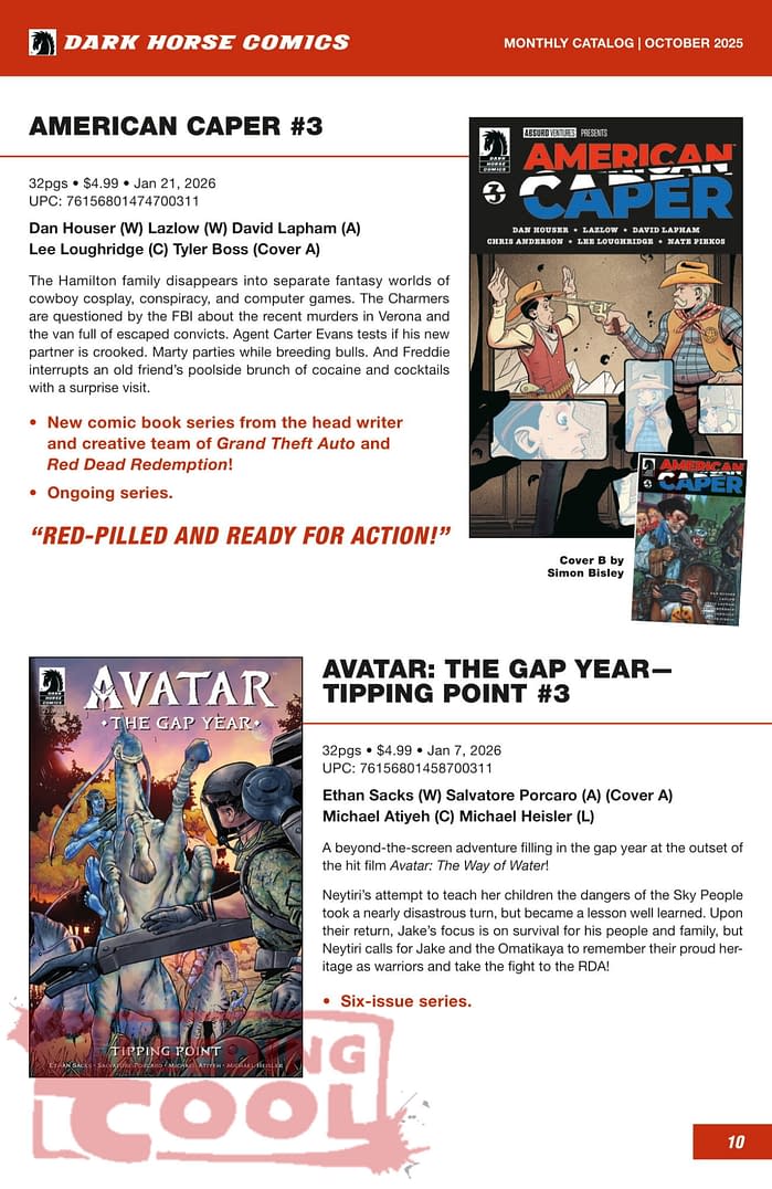 Dark Horse Comics December 2025 Solicits