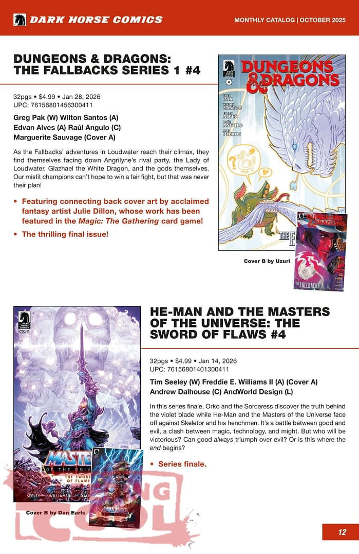 Dark Horse Comics December 2025 Solicits