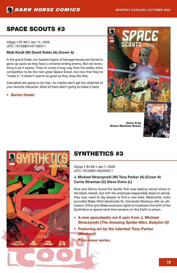 Dark Horse Comics December 2025 Solicits