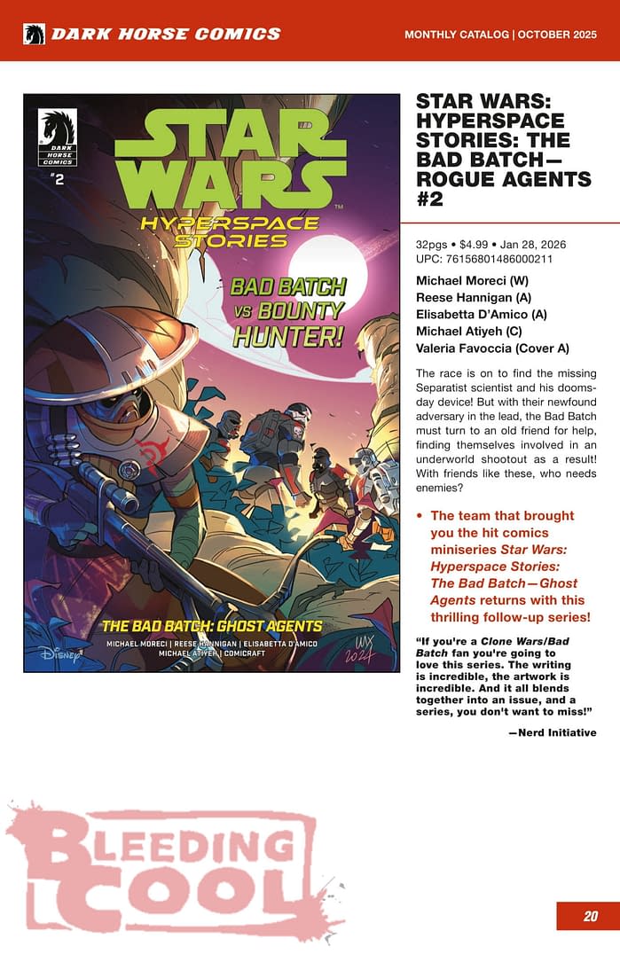 Dark Horse Comics December 2025 Solicits