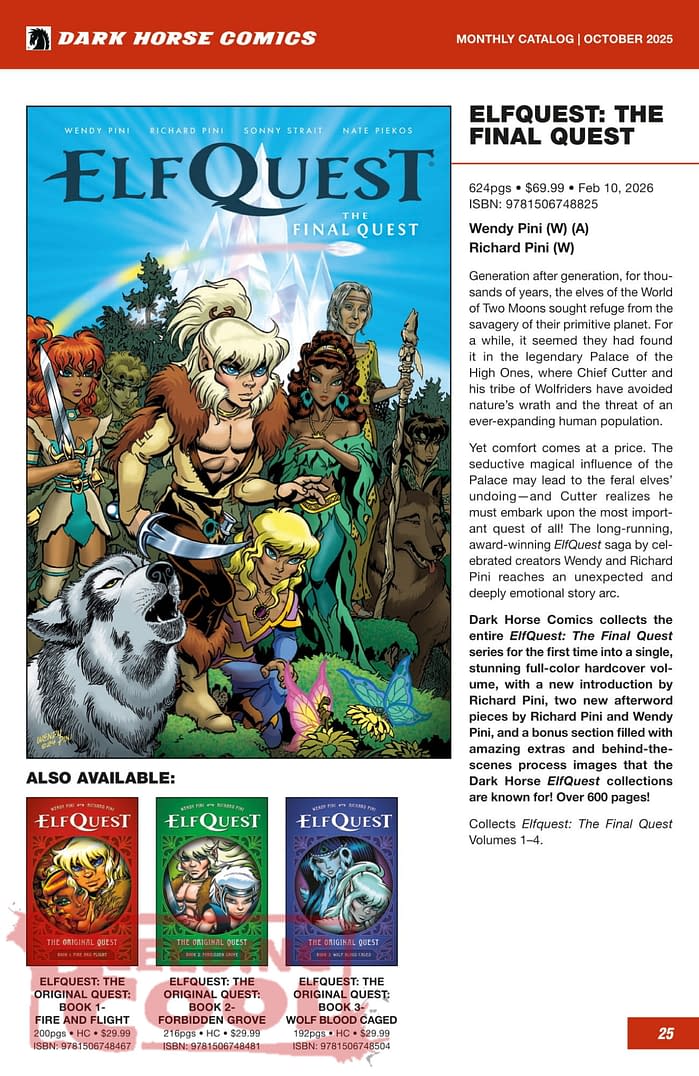 Dark Horse Comics December 2025 Solicits