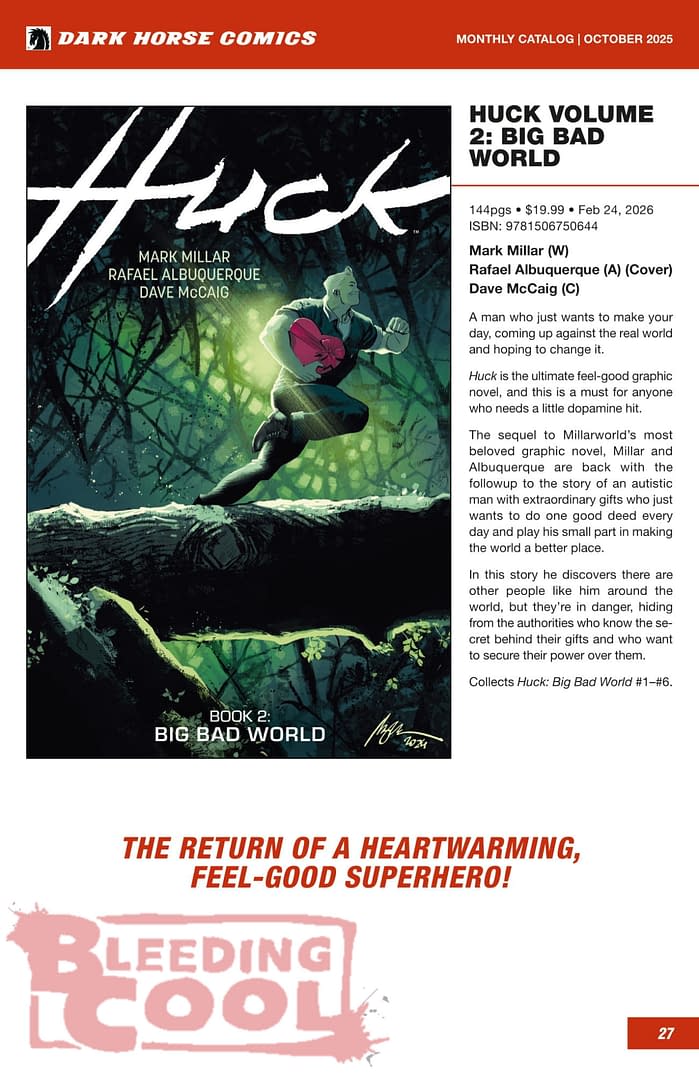 Dark Horse Comics December 2025 Solicits