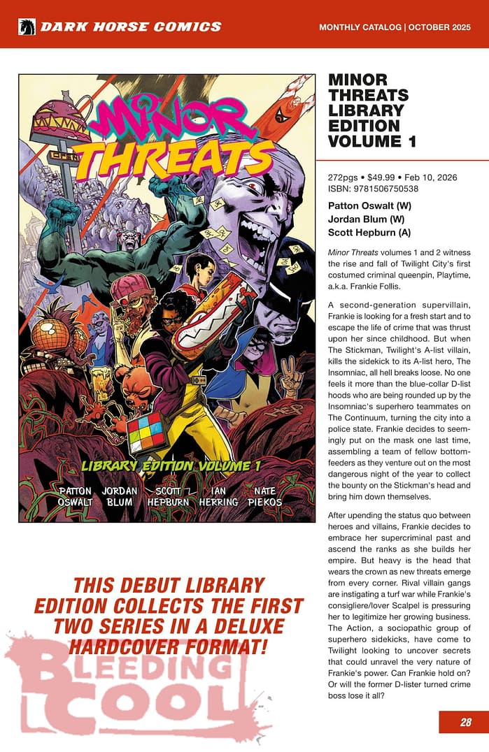 Dark Horse Comics December 2025 Solicits