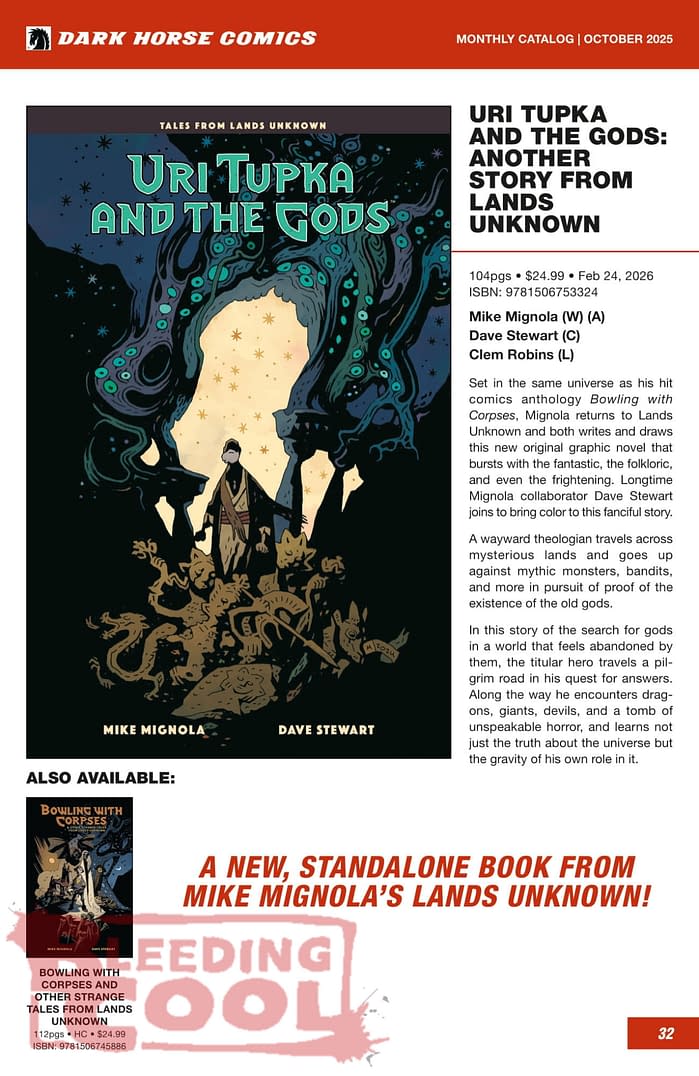 Dark Horse Comics December 2025 Solicits
