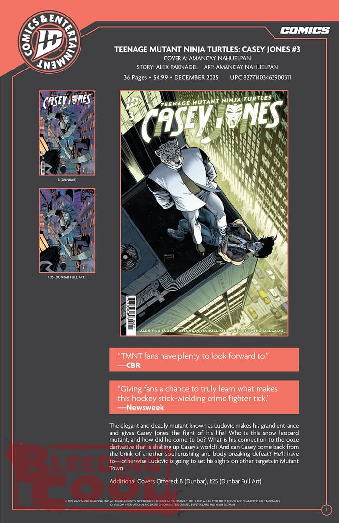 IDW December 2025 Solicits & Solicitations