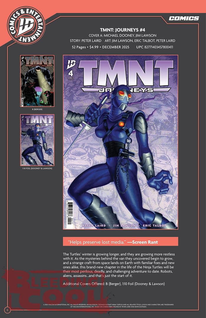 IDW December 2025 Solicits & Solicitations