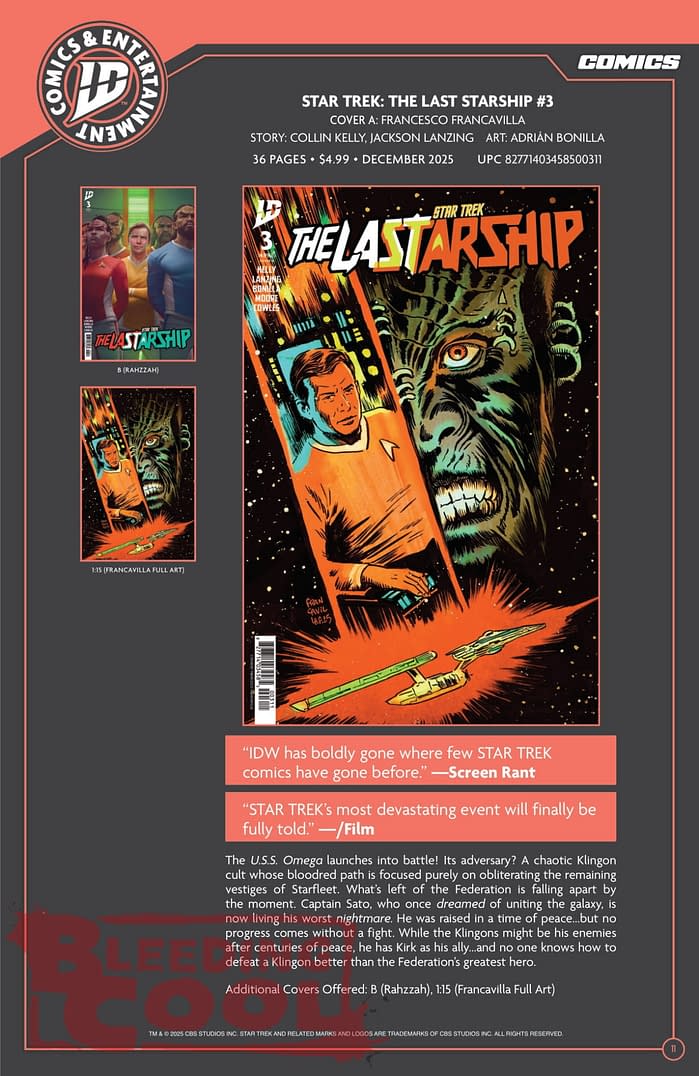 IDW December 2025 Solicits & Solicitations