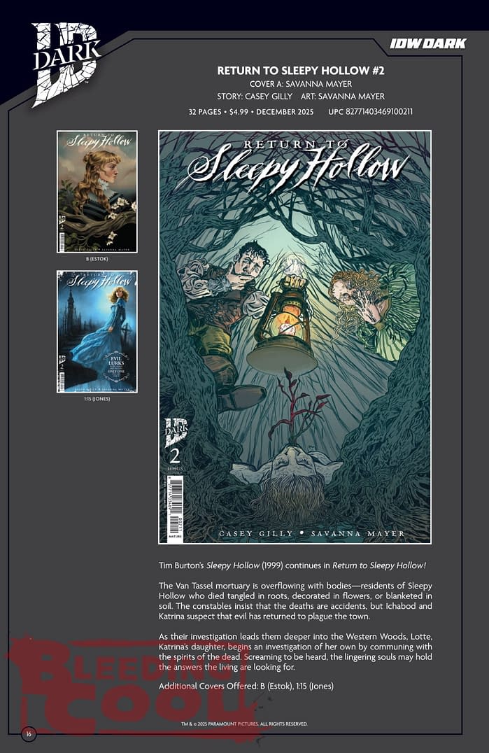 IDW December 2025 Solicits & Solicitations