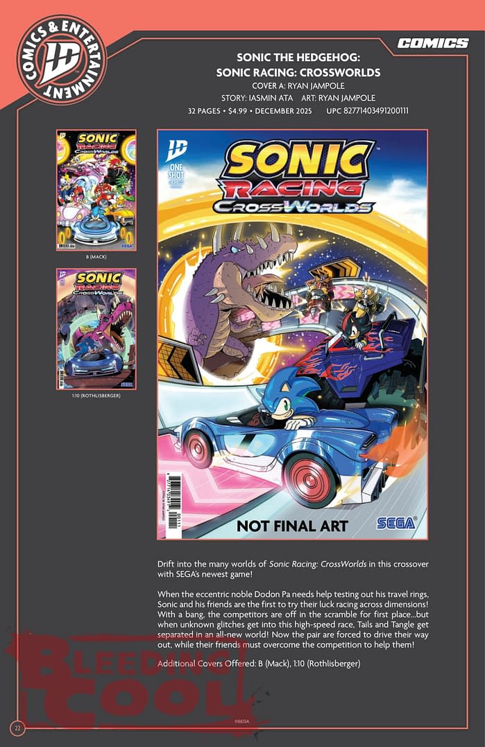 IDW December 2025 Solicits & Solicitations