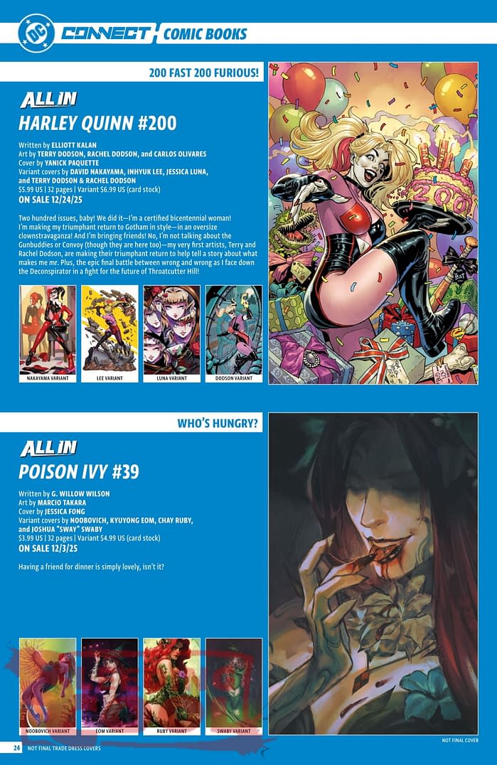 DC Comics Full December 2025 Solicits - More Than Just Batman