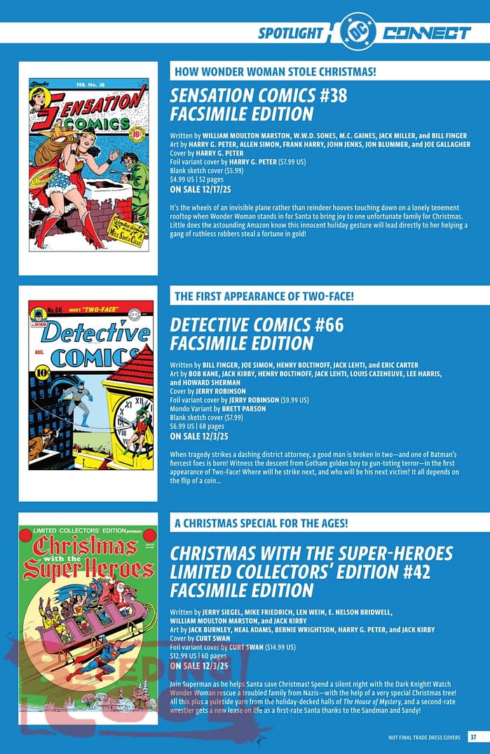 DC Comics Full December 2025 Solicits - More Than Just Batman