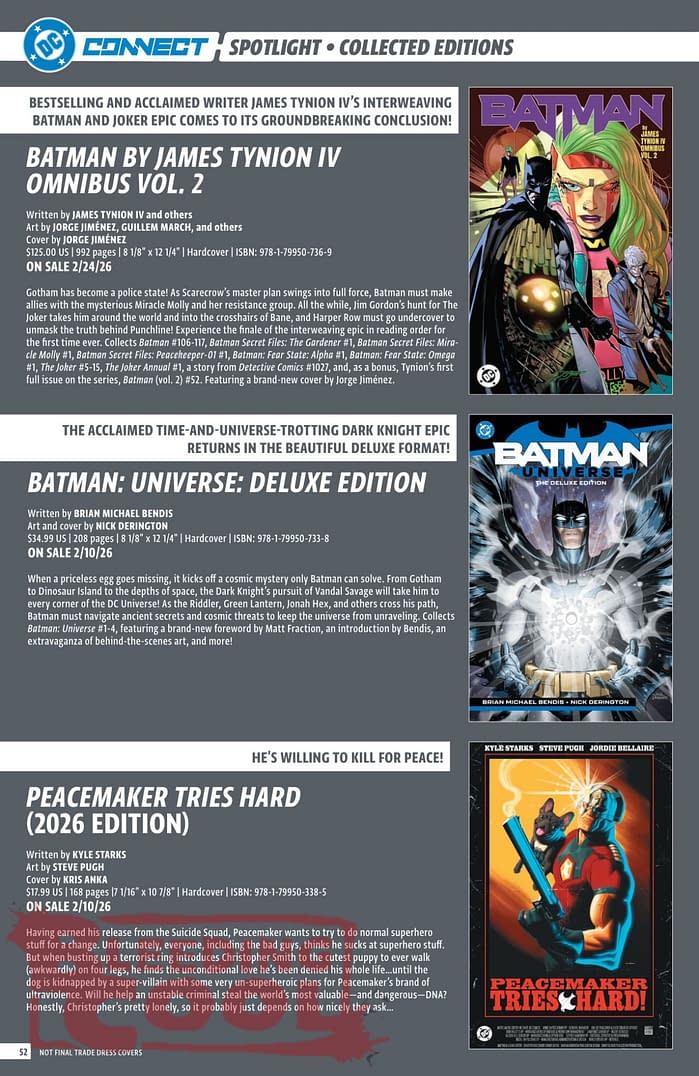 DC Comics Full December 2025 Solicits - More Than Just Batman