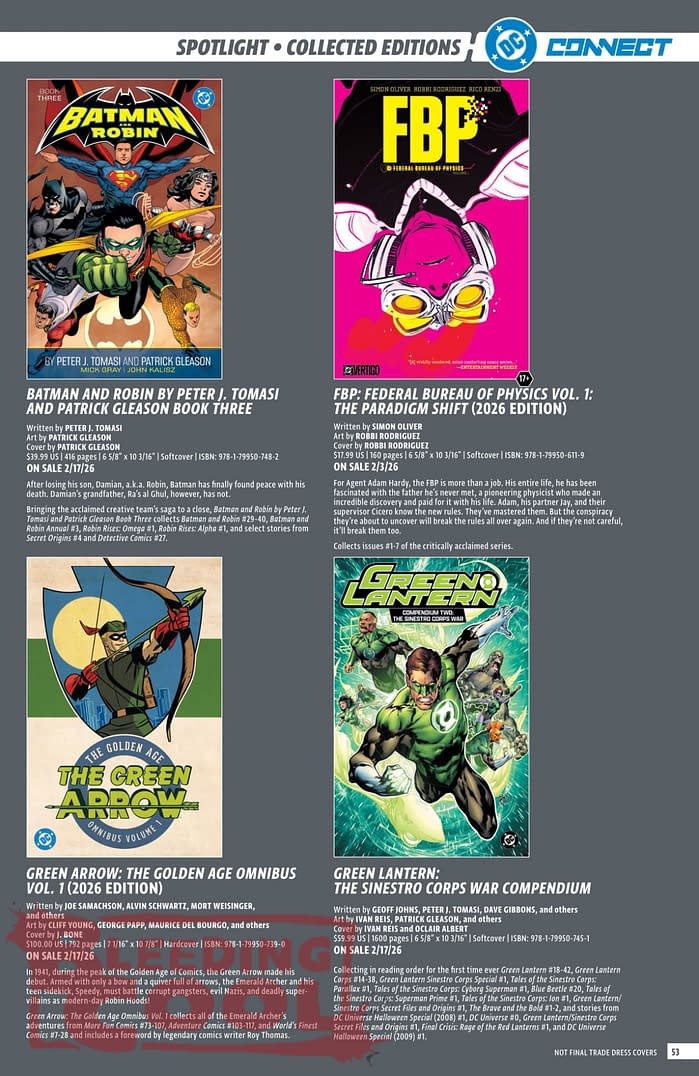 DC Comics Full December 2025 Solicits - More Than Just Batman