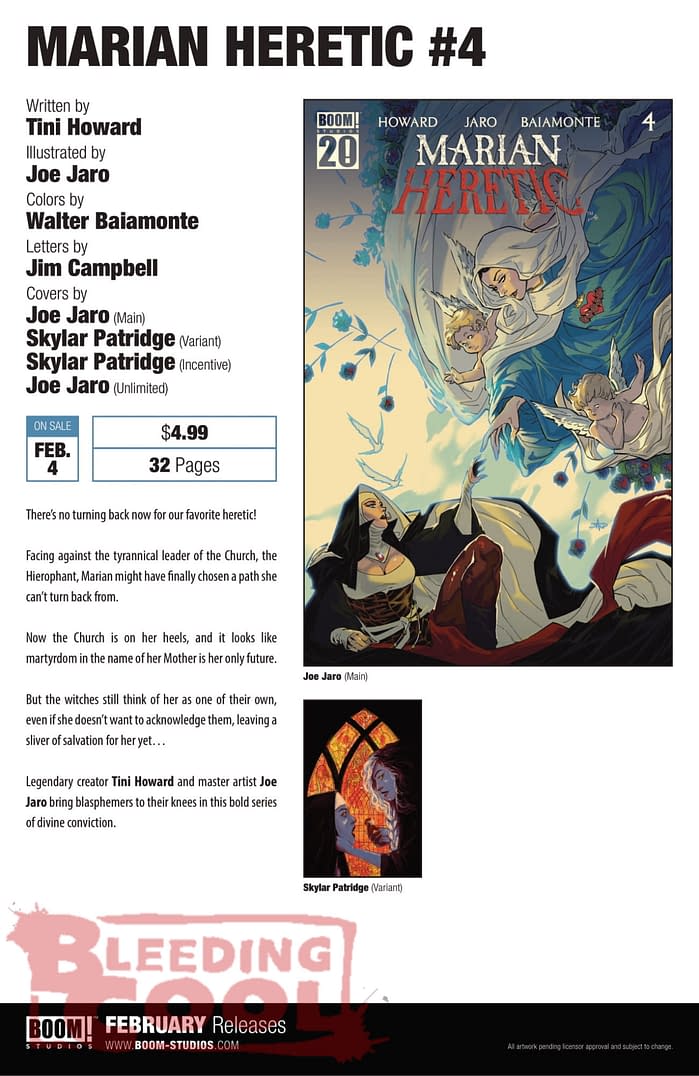 Boom Studios February 2026 Full Solicits