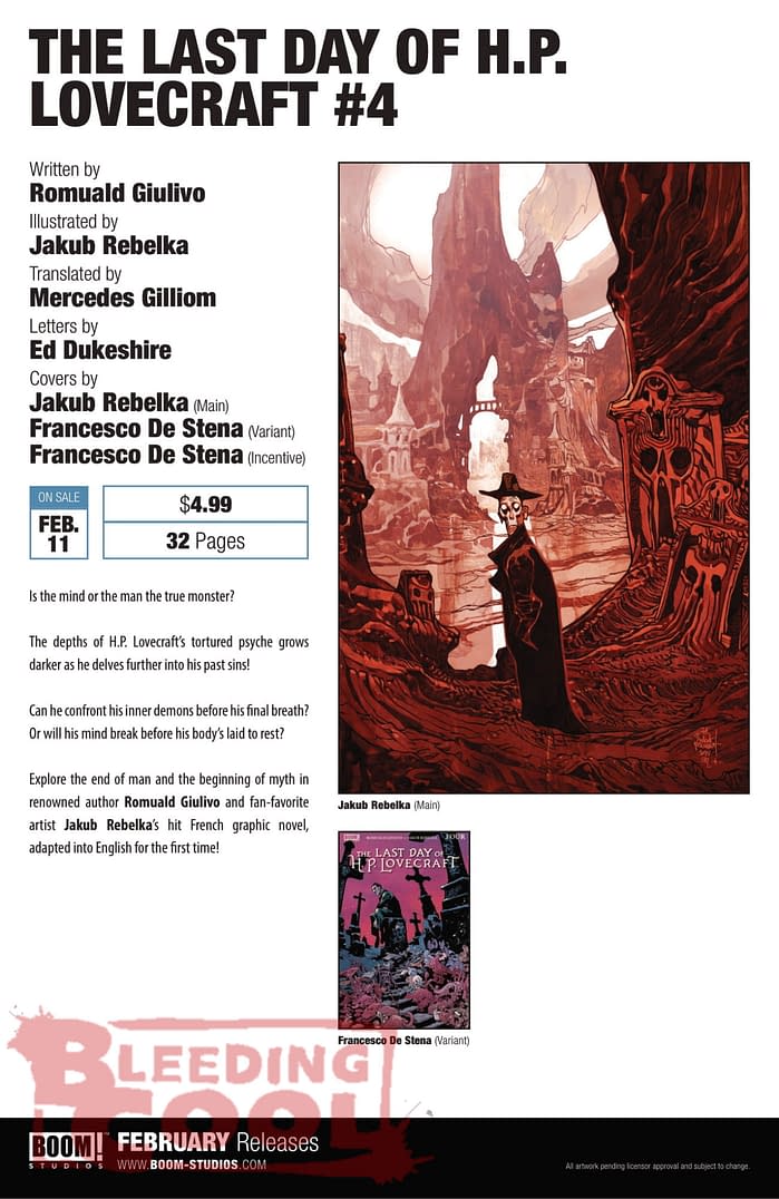 Boom Studios February 2026 Full Solicits