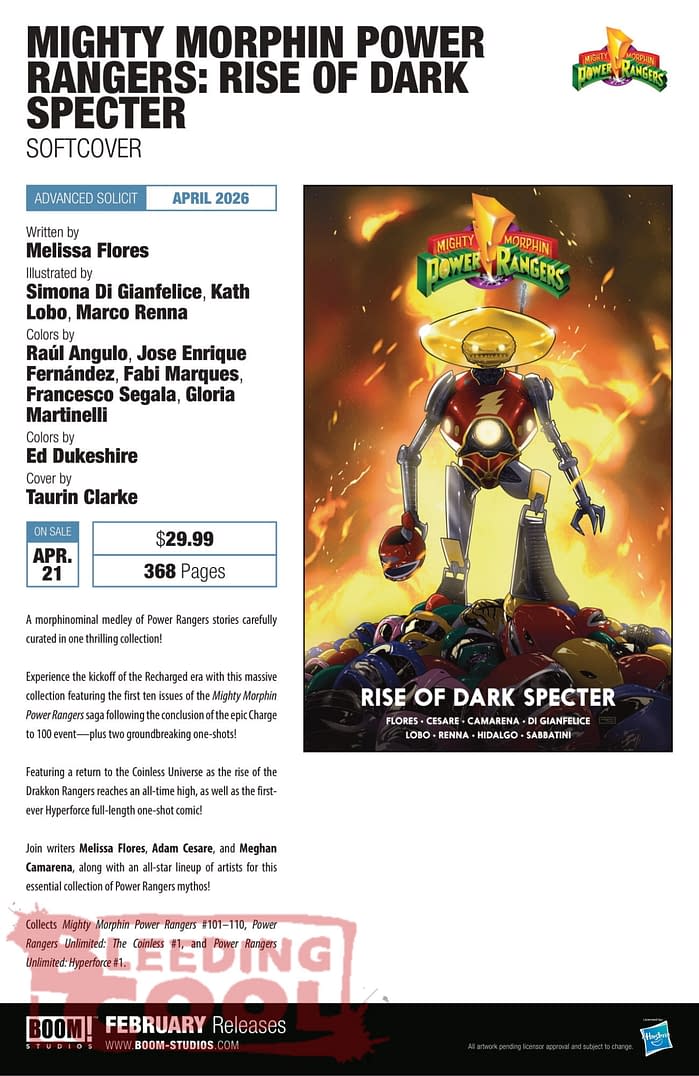 Boom Studios February 2026 Full Solicits