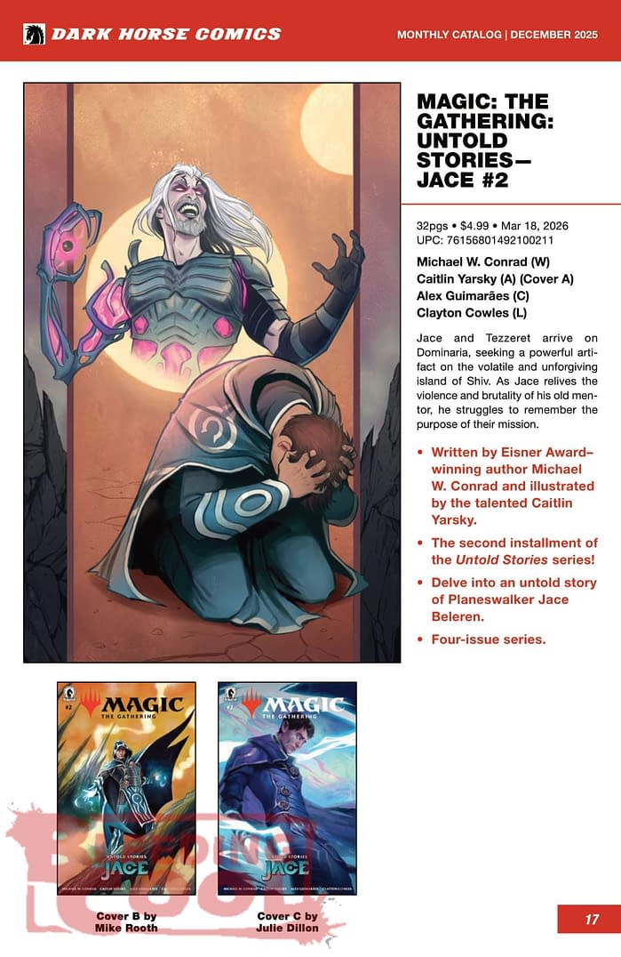 Dark Horse Comics March 2026 Solicits