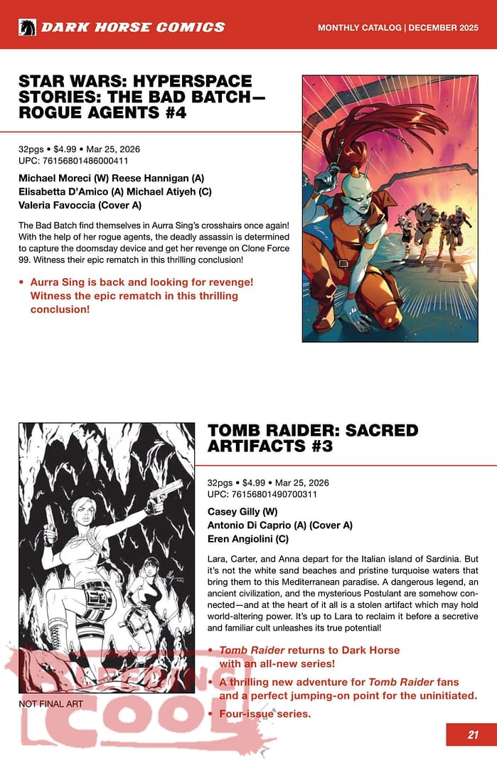 Dark Horse Comics March 2026 Solicits