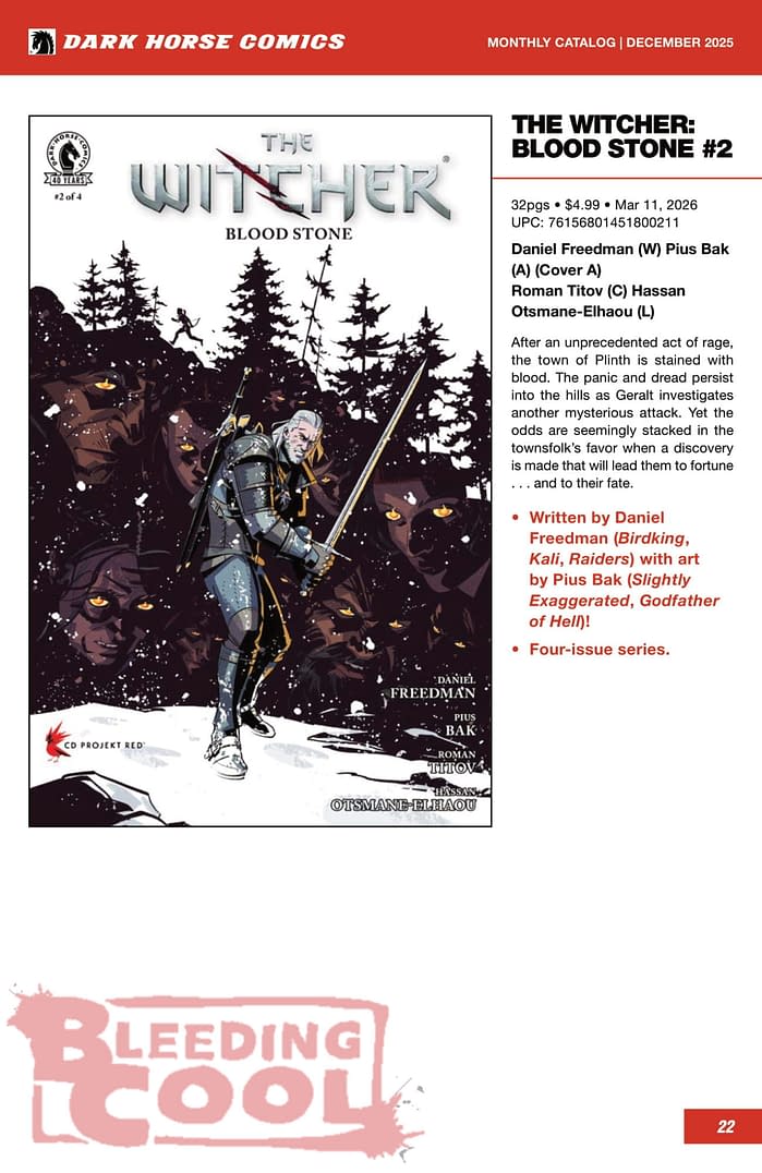 Dark Horse Comics March 2026 Solicits