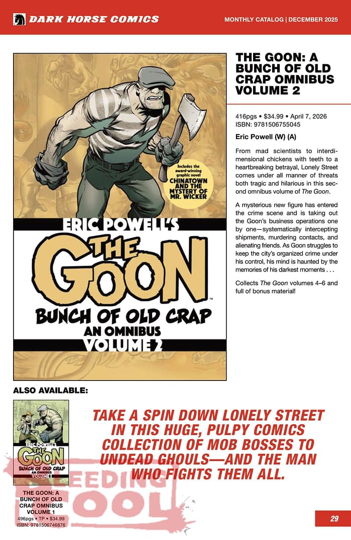 Dark Horse Comics March 2026 Solicits