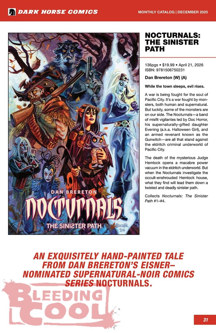 Dark Horse Comics March 2026 Solicits