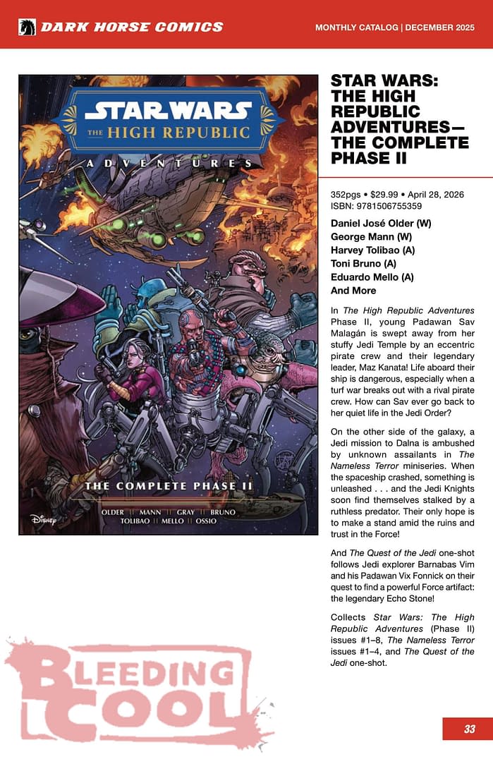 Dark Horse Comics March 2026 Solicits