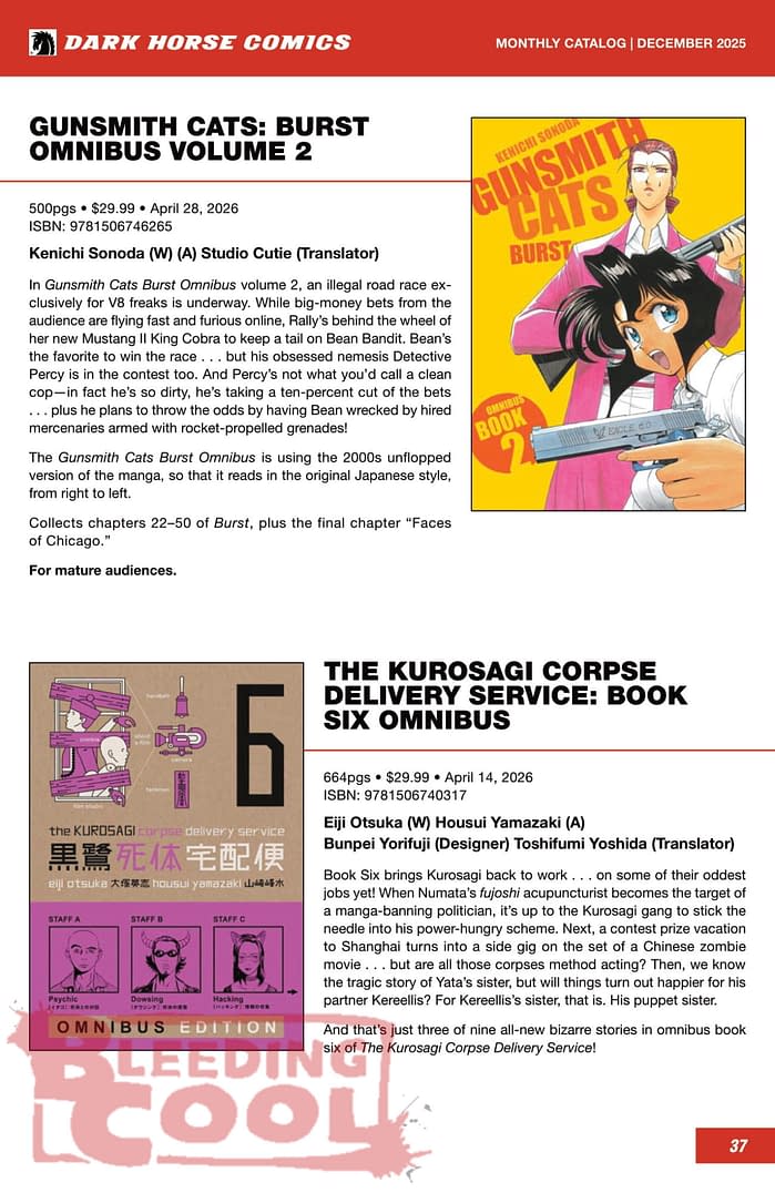 Dark Horse Comics March 2026 Solicits