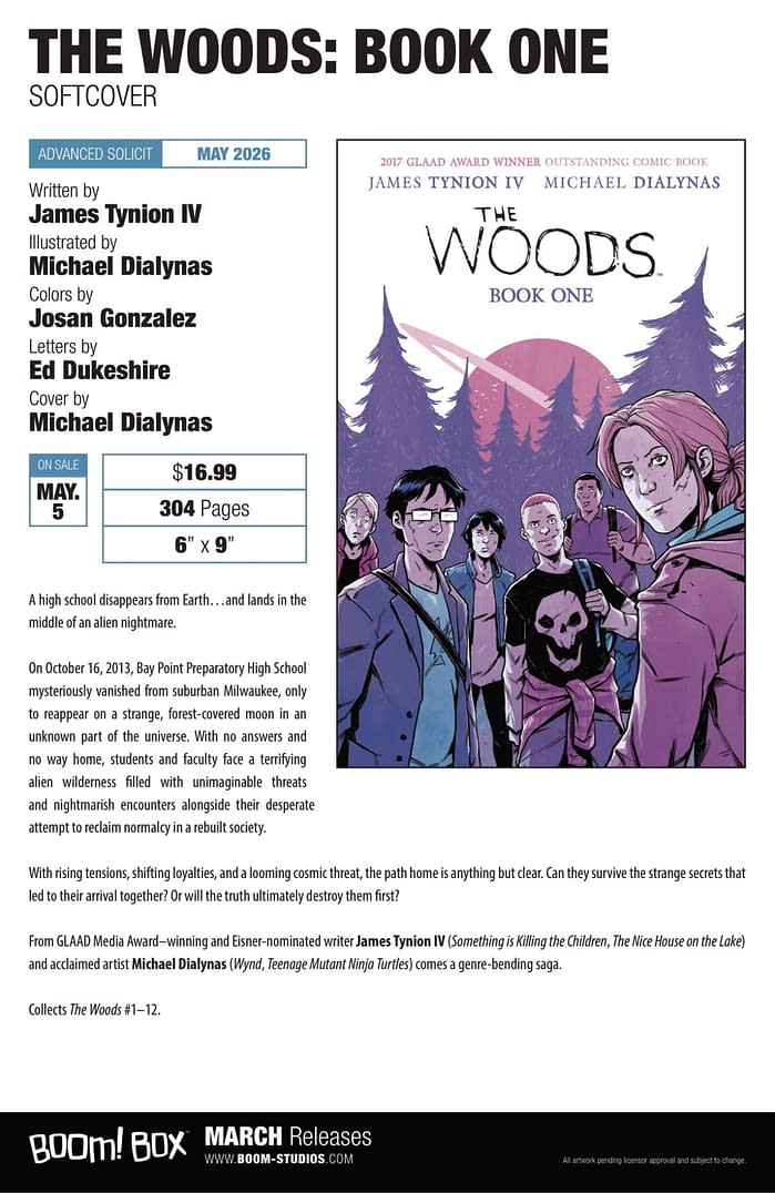 Boom Studios' March 2026 Full Solicits