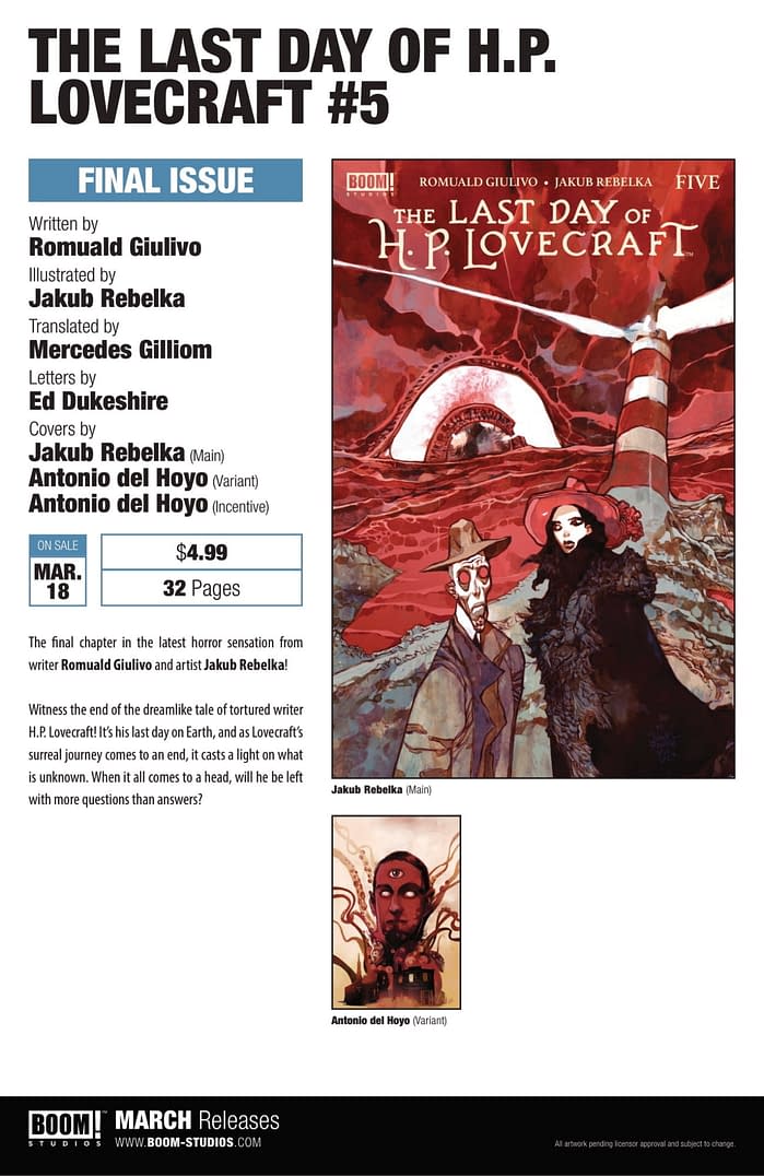 Boom Studios' March 2026 Full Solicits